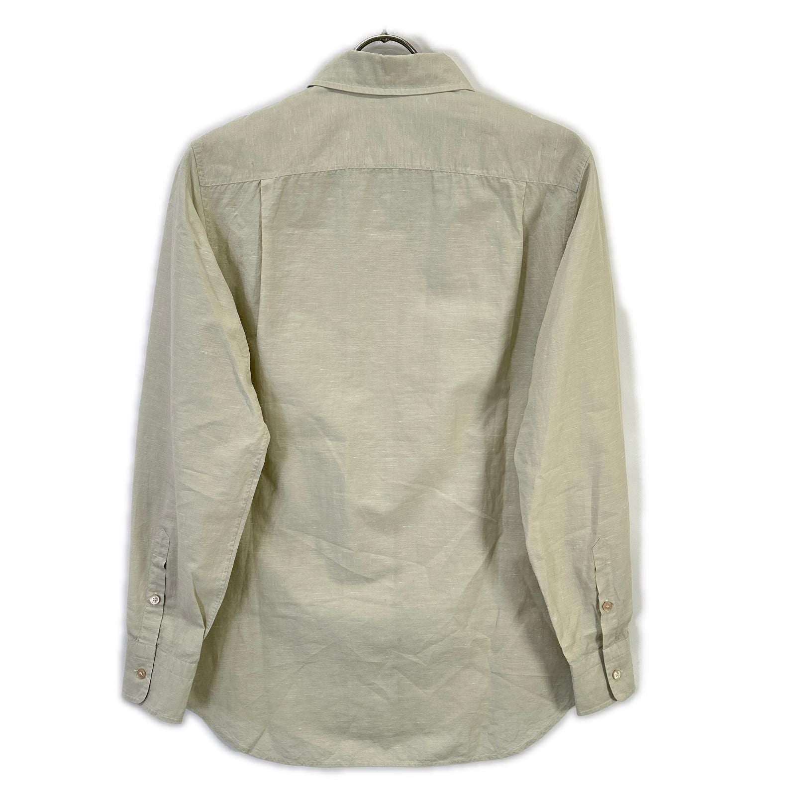 Loro Piana Beige Cotton Linen Andre Shirt — view 2