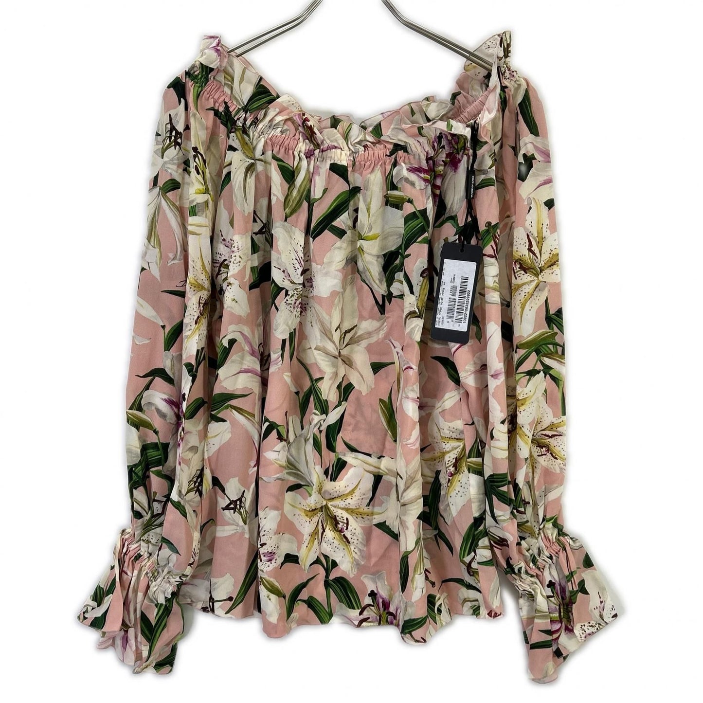 Dolce & Gabbana Flower Print Silk Blouse 44 — view 2