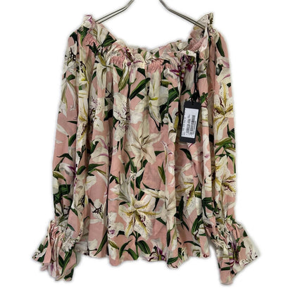 Dolce & Gabbana Flower Print Silk Blouse 44 — view 2