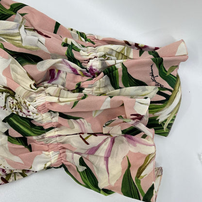 Dolce & Gabbana Flower Print Silk Blouse 44 — view 6