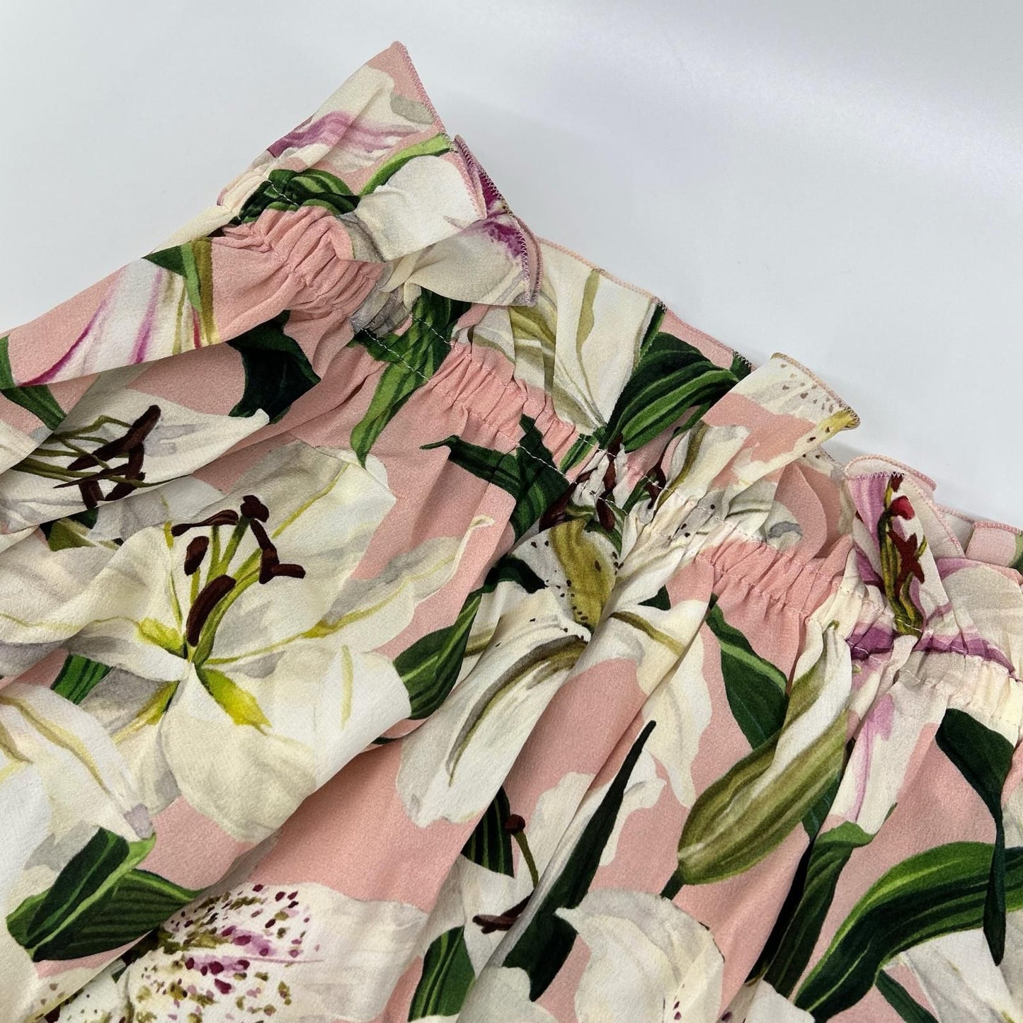 Dolce & Gabbana Flower Print Silk Blouse 44 — view 5