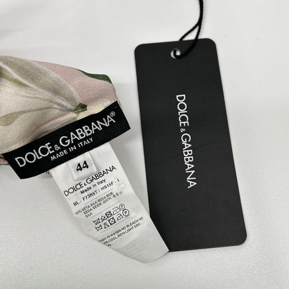 Dolce & Gabbana Flower Print Silk Blouse 44 — view 3