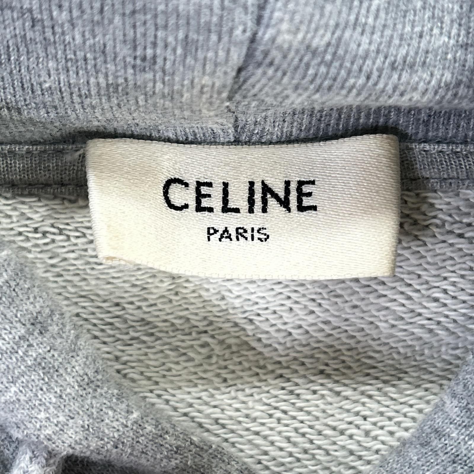 Celine Gray Logo Print Sweatshirt Hoodie XXL — view 3