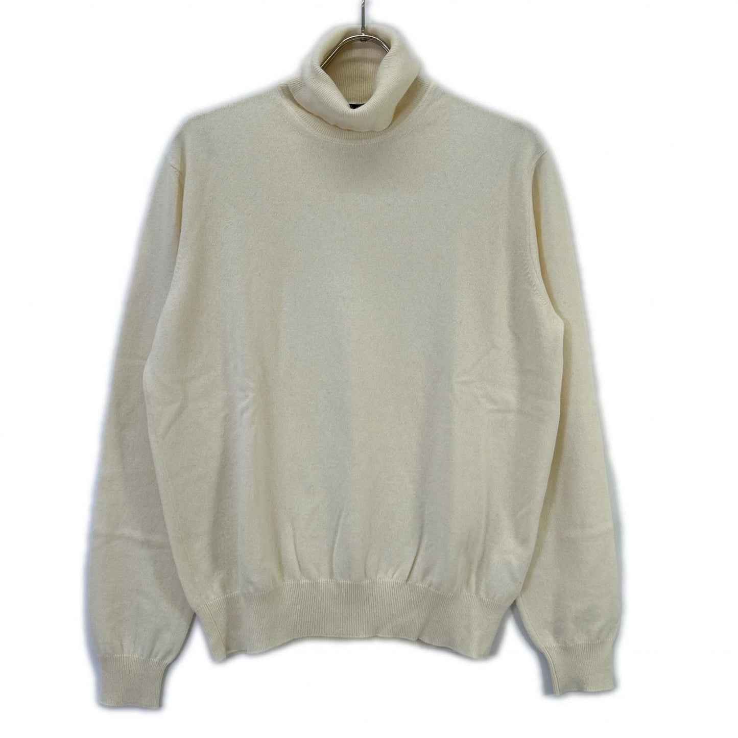 Loro Piana Ivory Baby Cashmere Turtleneck Knit 48 Sweater