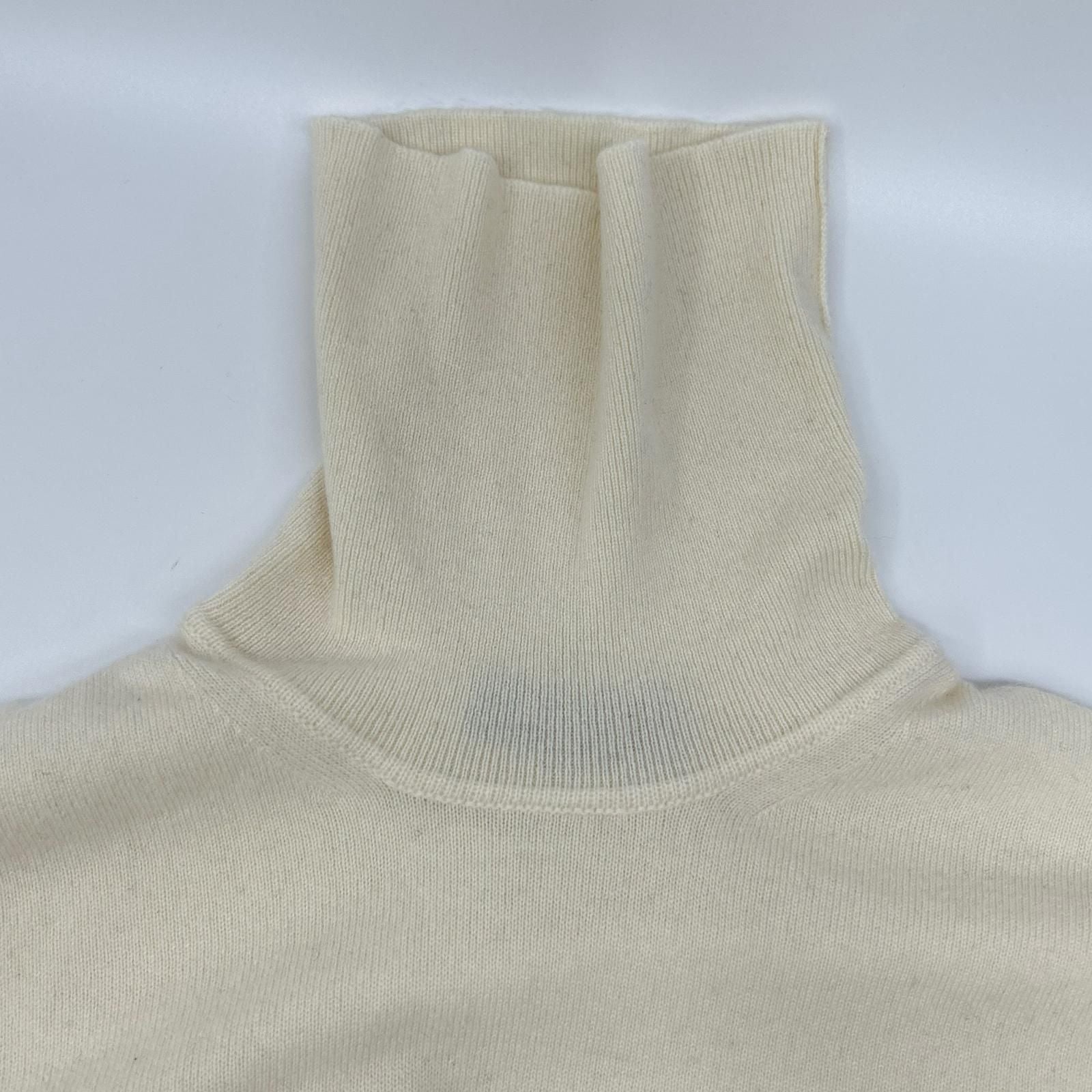 Loro Piana Ivory Baby Cashmere Turtleneck Knit 48 Sweater — view 7