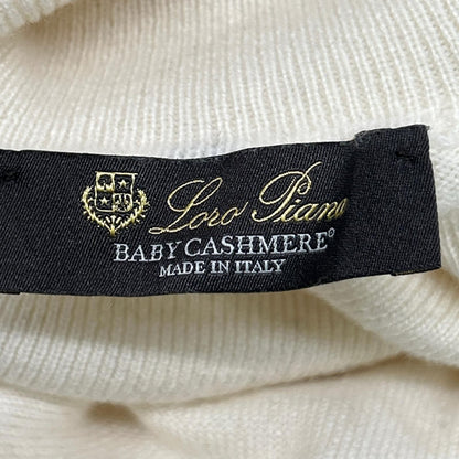 Loro Piana Ivory Baby Cashmere Turtleneck Knit 48 Sweater — view 3