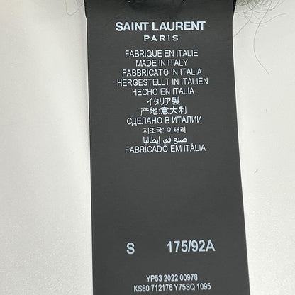 Saint Laurent Paris Black Logo Mohair Knit Sweater — view 6