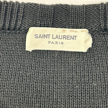Saint Laurent Paris Border Pattern Knit Sweater — view 3