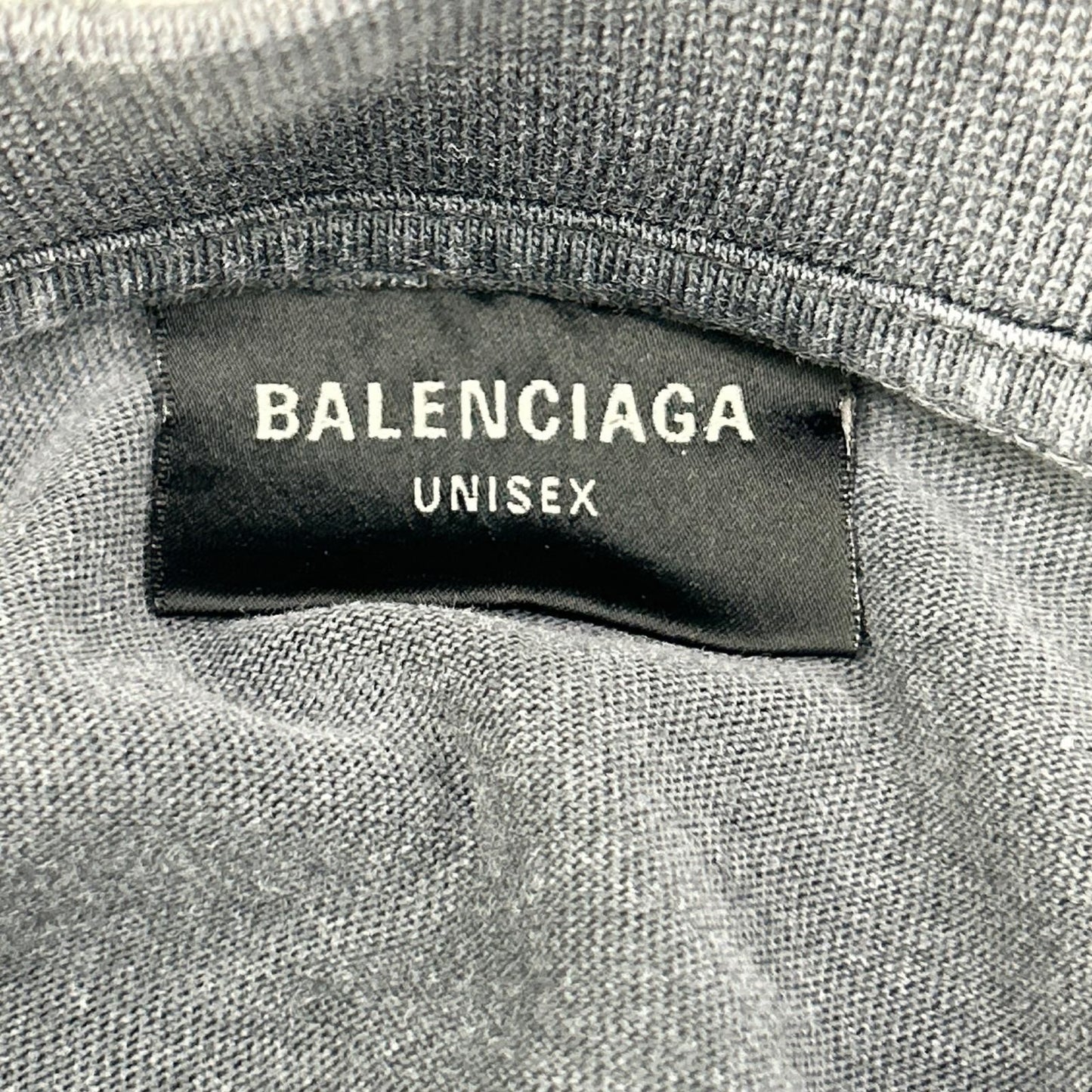 Balenciaga Back Logo Distressed Long Sleeve T-Shirt — view 3