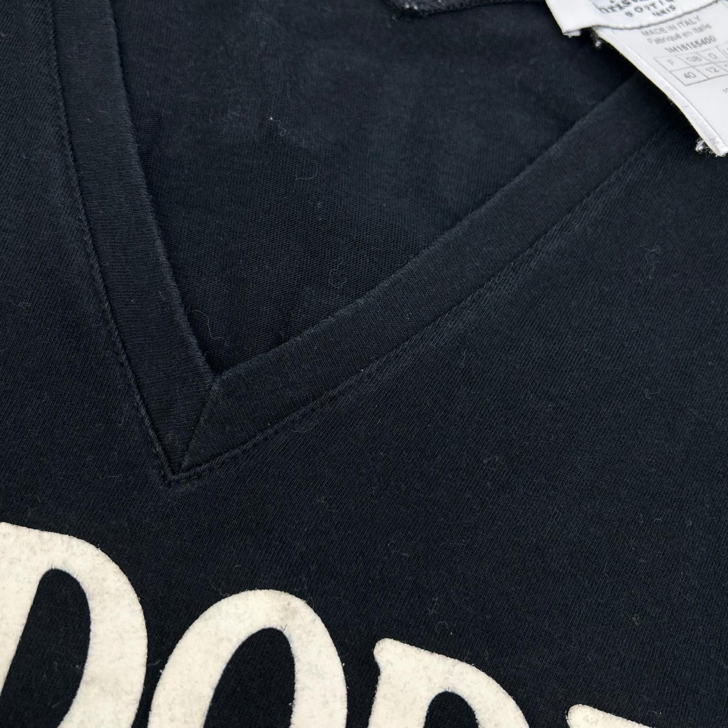 Dior Boutique Black Cotton Adore Logo Neck Sleeveless Top 40 — view 6