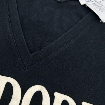 Dior Boutique Black Cotton Adore Logo Neck Sleeveless Top 40 — view 6