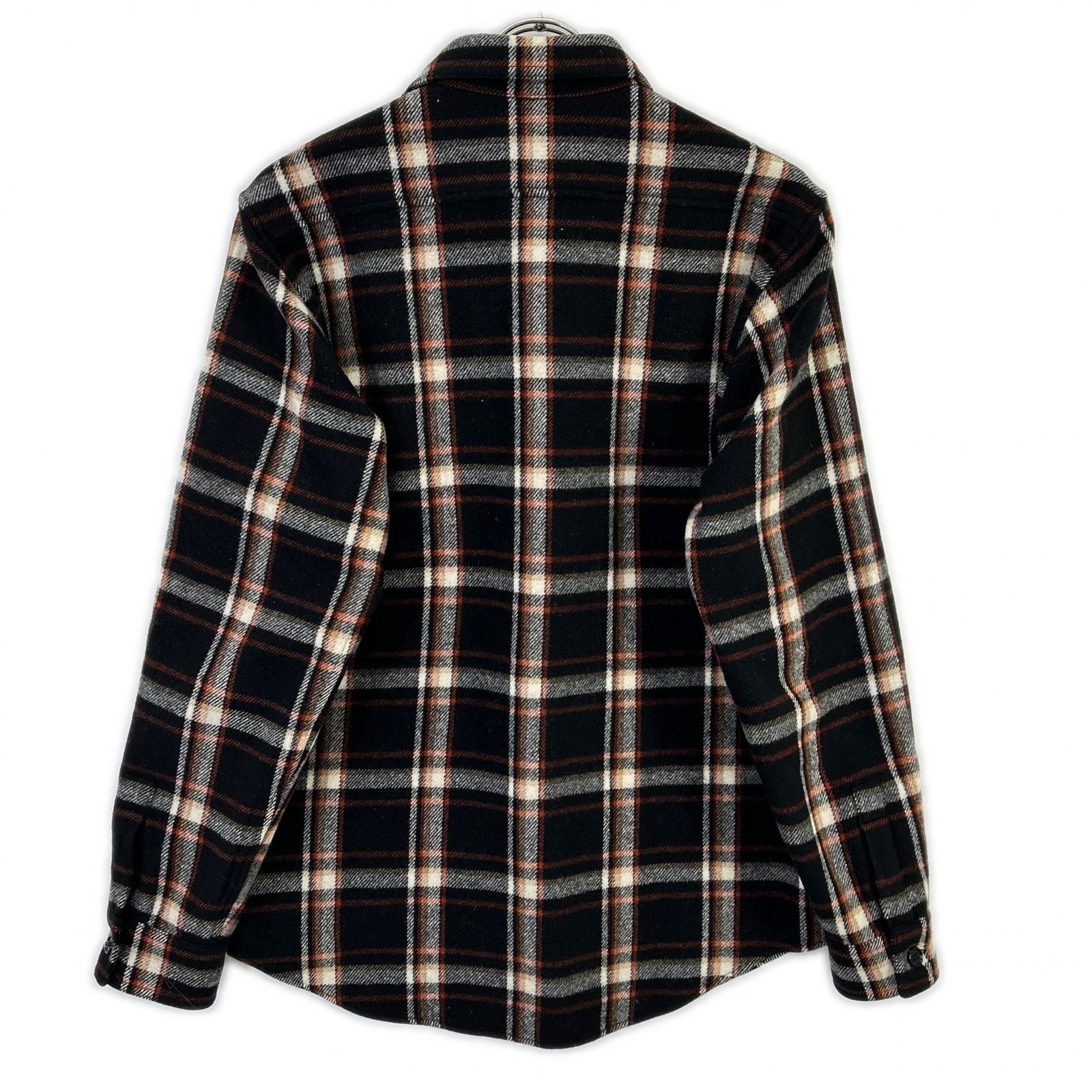 Celine Wool Twill Multicolor Check Loose Shirt 38 — view 2