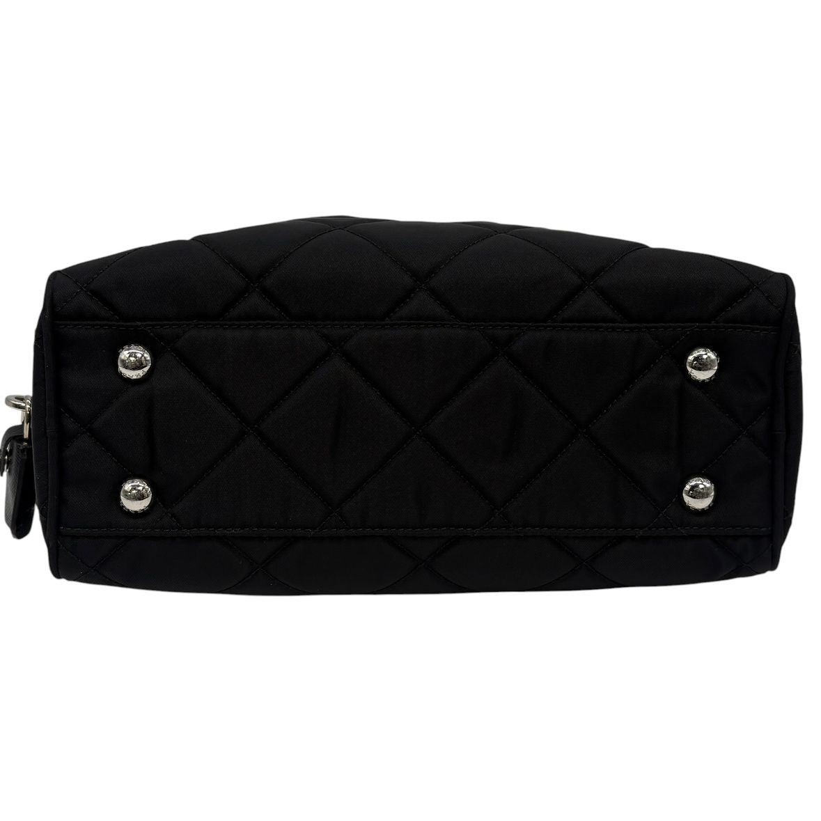 Prada Shoulder Bag Tessuto Impuntu Quilted Stitch Triangle Logo Chain Nylon — view 7
