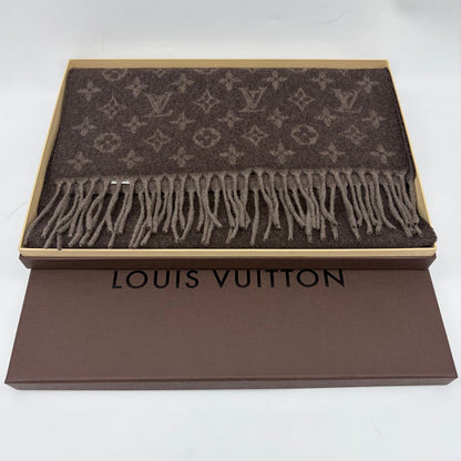 Louis Vuitton Echarpe Monogram Gradient Scarf Cashmere Brown