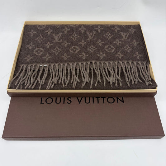 Louis Vuitton Echarpe Monogram Gradient Scarf Cashmere Brown