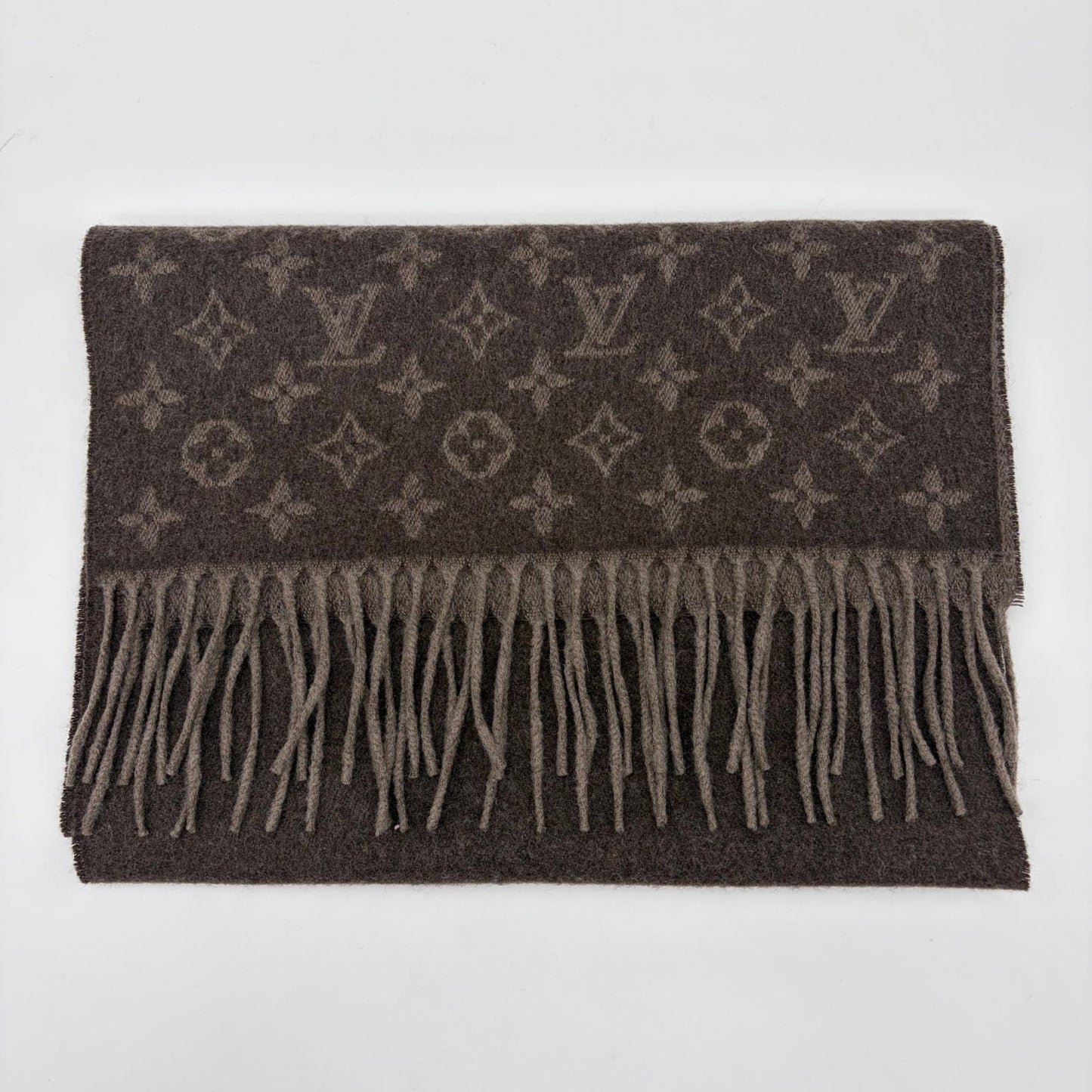 Louis Vuitton Echarpe Monogram Gradient Scarf Cashmere Brown — view 2
