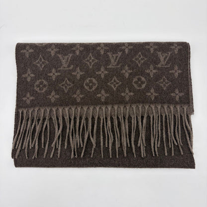 Louis Vuitton Echarpe Monogram Gradient Scarf Cashmere Brown — view 2