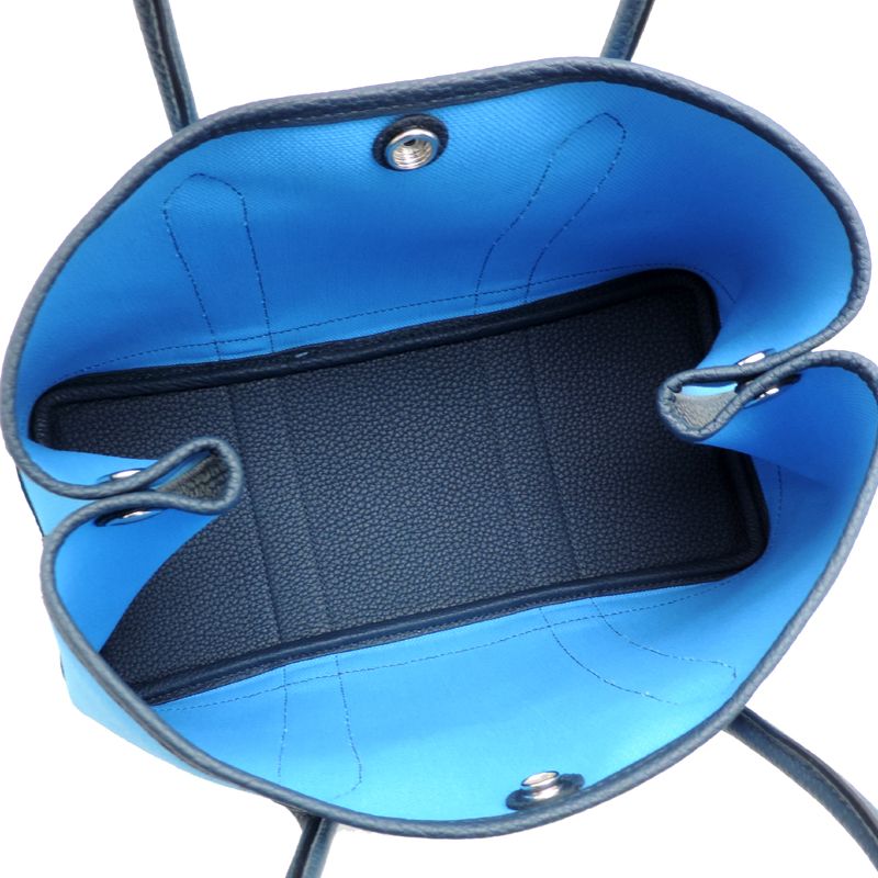 Hermes Tote Blue — view 6