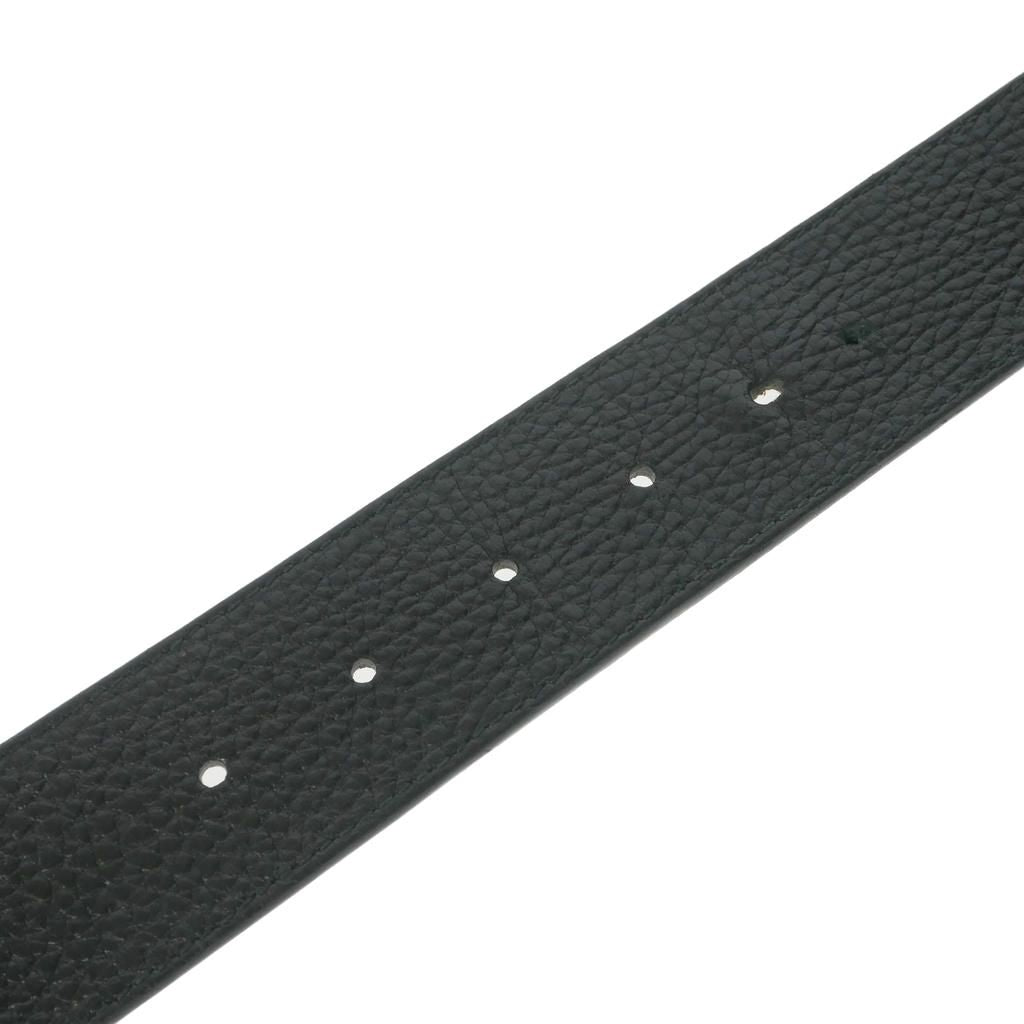 Gucci Interlocking Reversible Leather Buckle Belt 85 34 Black Brown — view 3