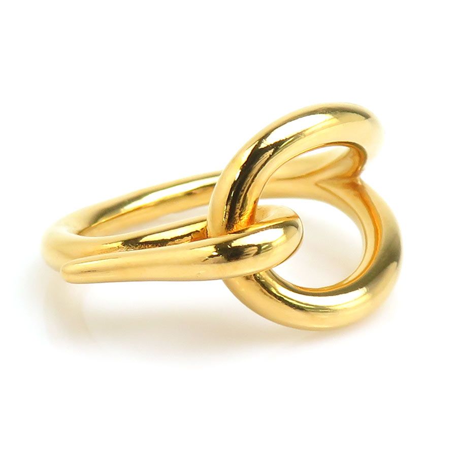 Hermes Scarf Ring Gold