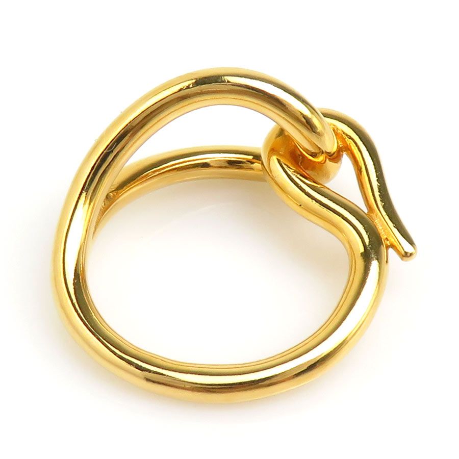 Hermes Scarf Ring Gold — view 6