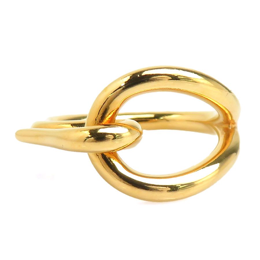 Hermes Scarf Ring Gold — view 2