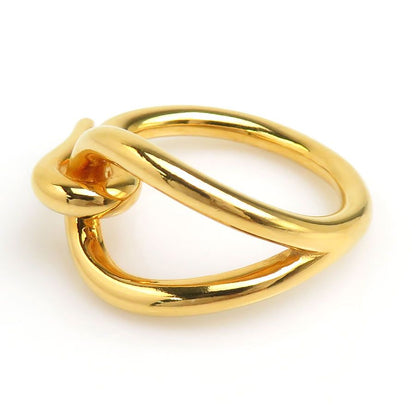 Hermes Scarf Ring Gold — view 8