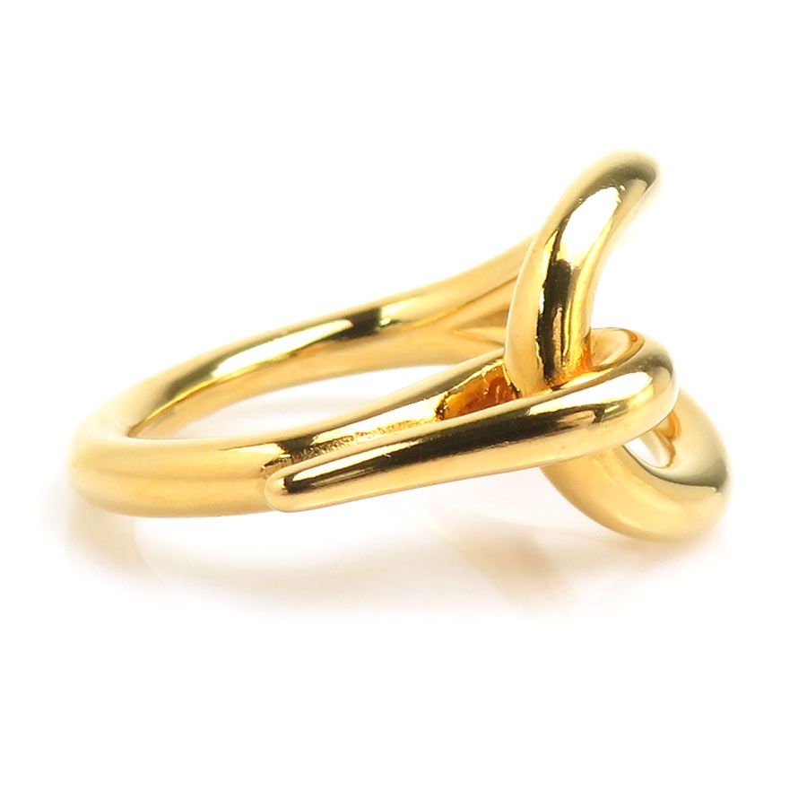Hermes Scarf Ring Gold — view 3