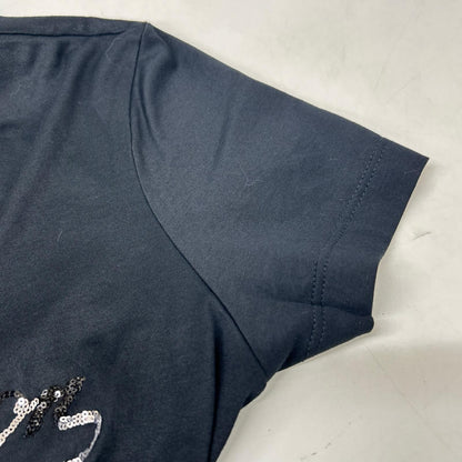 Louis Vuitton Black Sequin Logo T-Shirt XS — view 6