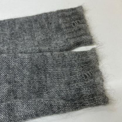 Prada Gray Mohair Distressed Knit 44 Sweater — view 5