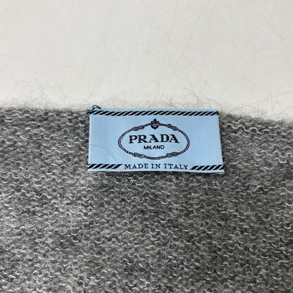 Prada Gray Mohair Distressed Knit 44 Sweater — view 3