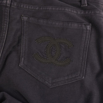 Chanel Pants Long CC Logo Leather — view 5