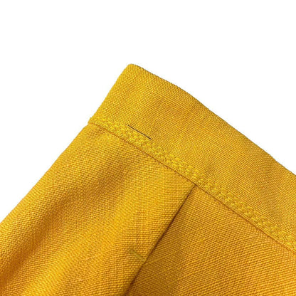 Louis Vuitton Linen Silk Layered Skirt Yellow 34 — view 6