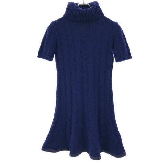 Moncler Abit Cable Knit Dress Blue XS
