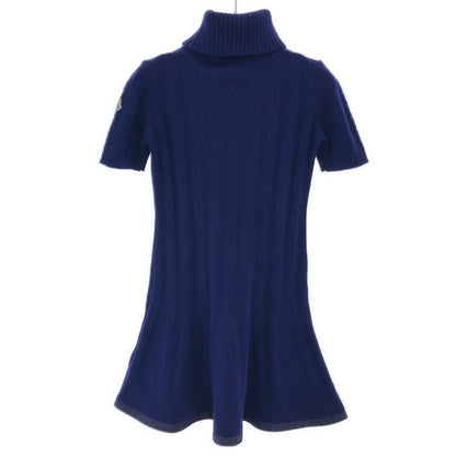 Moncler Abit Cable Knit Dress Blue XS — view 2