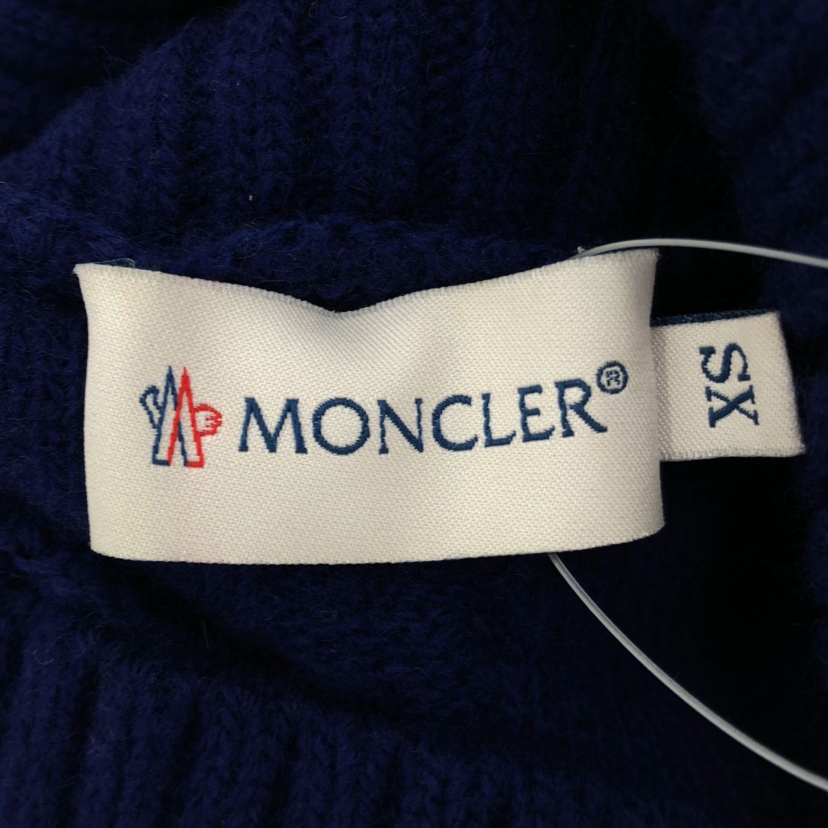 Moncler Abit Cable Knit Dress Blue XS — view 3