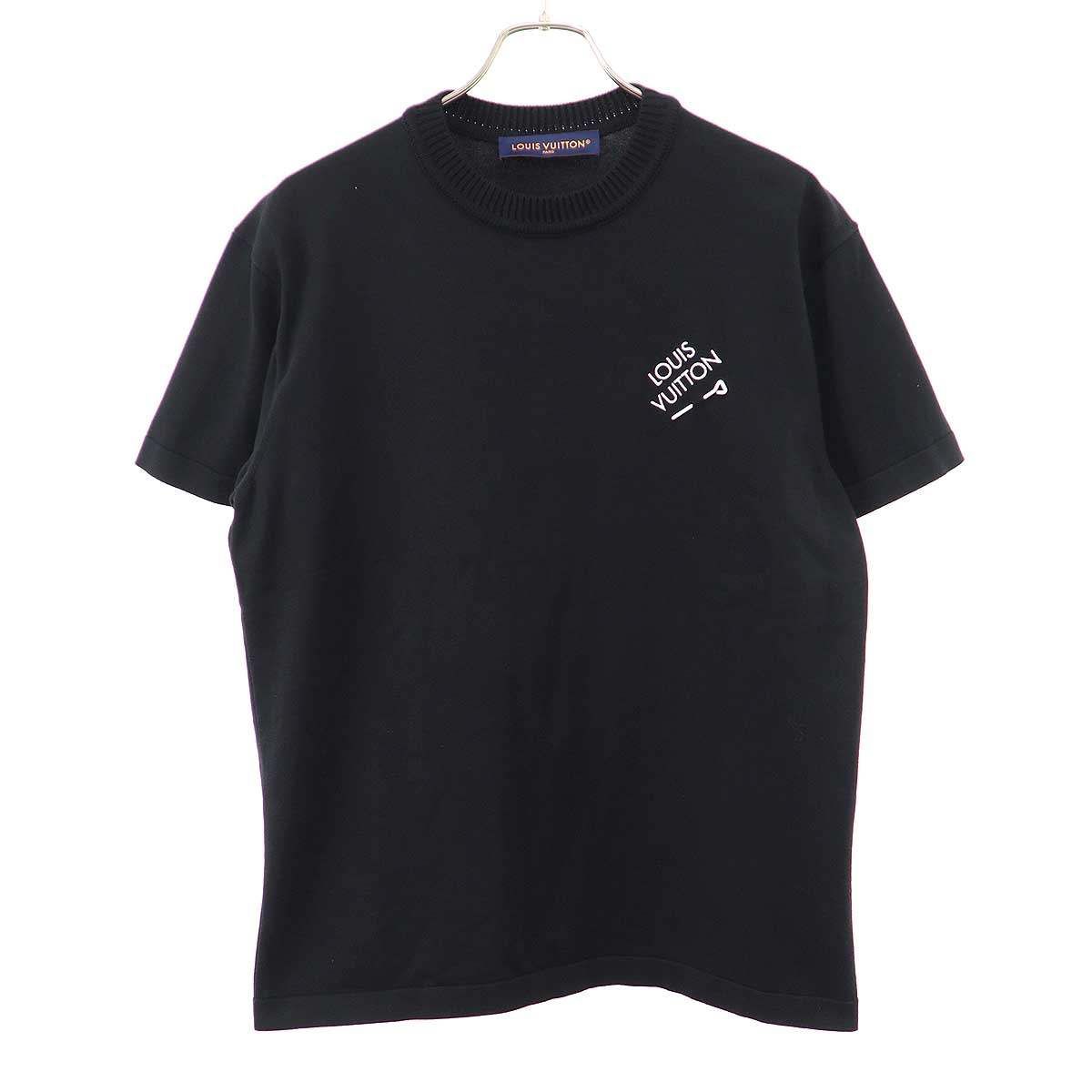 Louis Vuitton Signature Pin T-Shirt Oy8 Black
