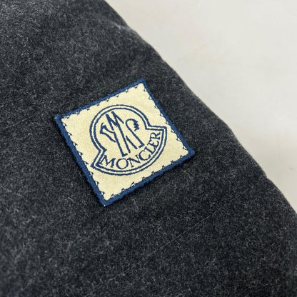 Moncler Gamme Blue Gum Arm Contrast Partial Suede Hoodie Down — view 7