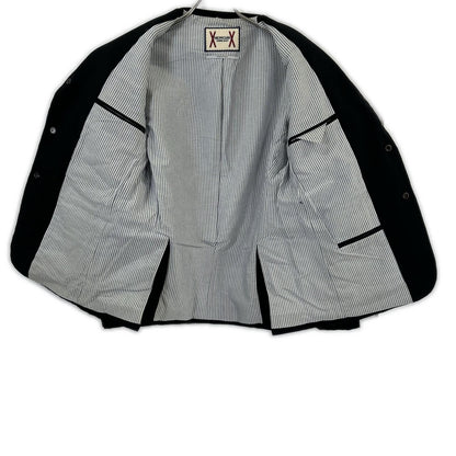 Moncler Gamme Blue Cotton Nylon Down Jacket Tailored — view 4