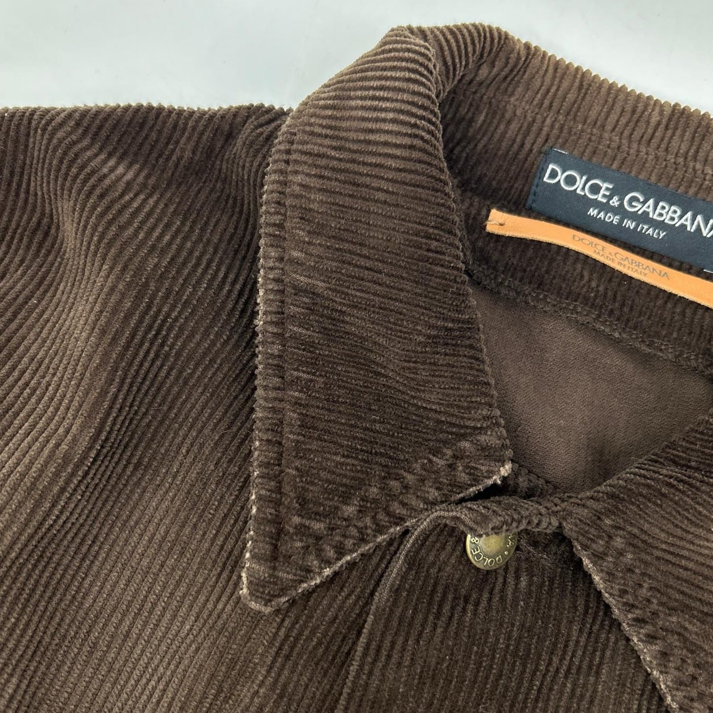 Dolce & Gabbana Brown Corduroy Jacket 50 — view 6