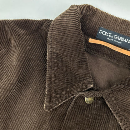 Dolce & Gabbana Brown Corduroy Jacket 50 — view 6