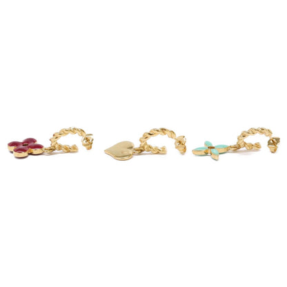 Louis Vuitton Boucle Doreille Sweet Monogram Earrings Total 3 Items — view 2
