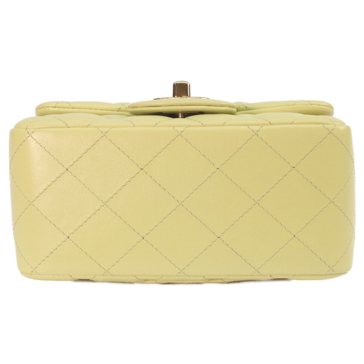 Chanel Pistachio Rum Gold Mini Quilted 17 Shoulder — view 5