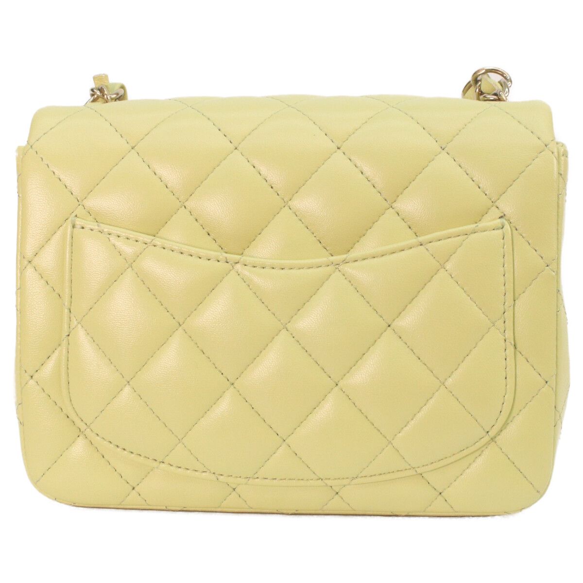 Chanel Pistachio Rum Gold Mini Quilted 17 Shoulder — view 3