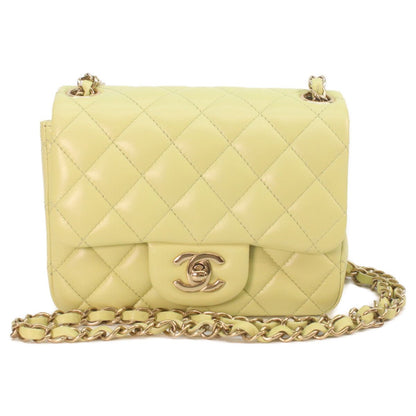Chanel Pistachio Rum Gold Mini Quilted 17 Shoulder