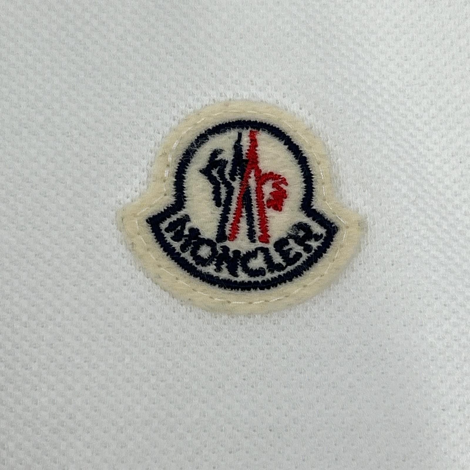 Moncler White Cotton Polo — view 7
