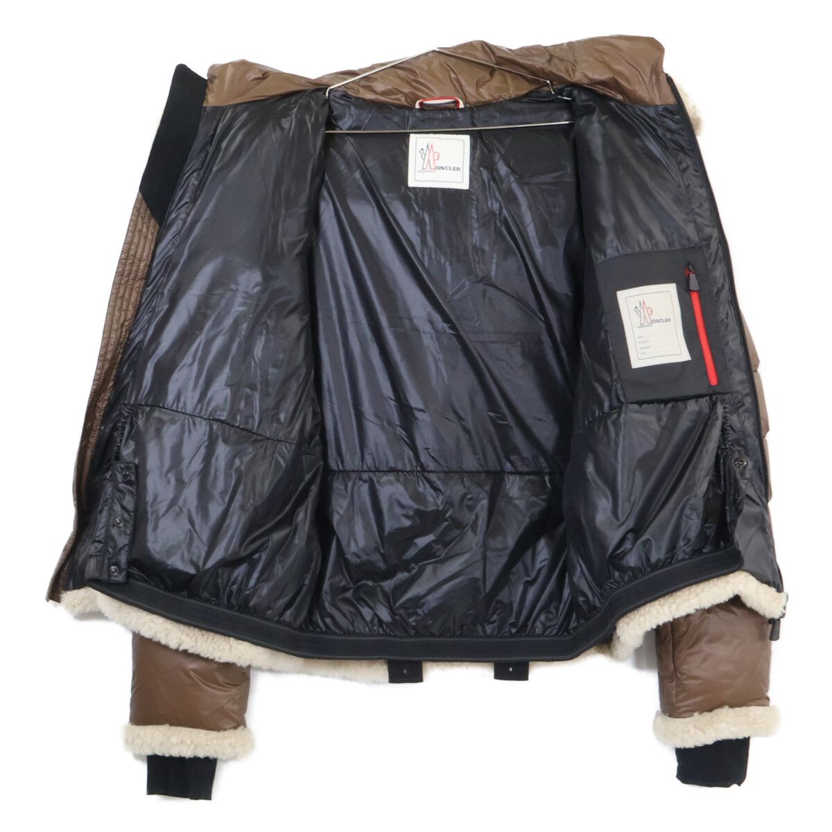 Moncler Grenoble Barrhorn Shearling Hoodie Down — view 3