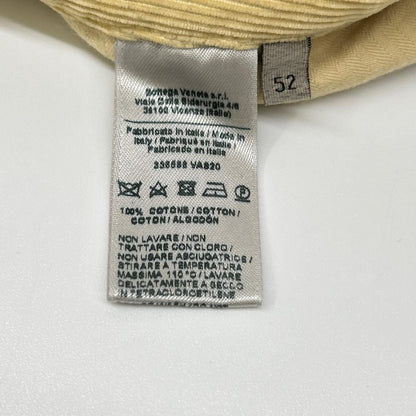 Bottega Veneta Yellow Light Beige Fine Ribbed Co Duroy Pants 52 — view 4