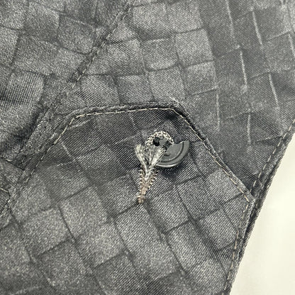 Bottega Veneta Black Intre Print Nylon Zip Coat 52 — view 7
