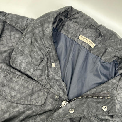 Bottega Veneta Black Intre Print Nylon Zip Coat 52 — view 8
